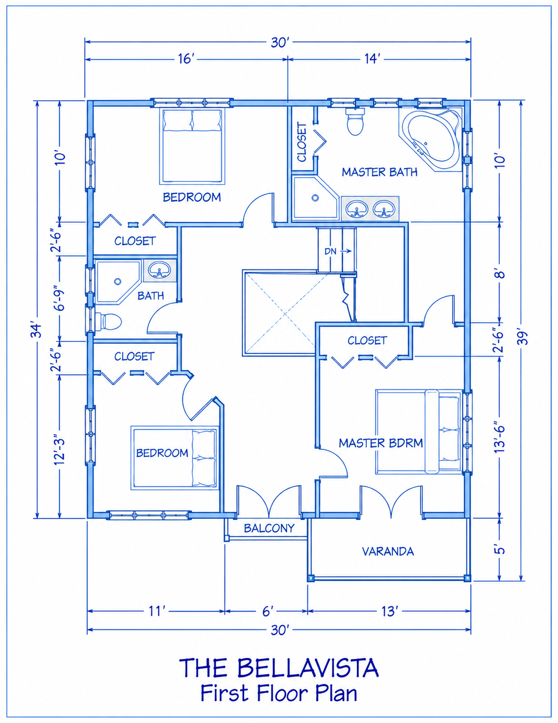The Bellavista — First Floor Plan