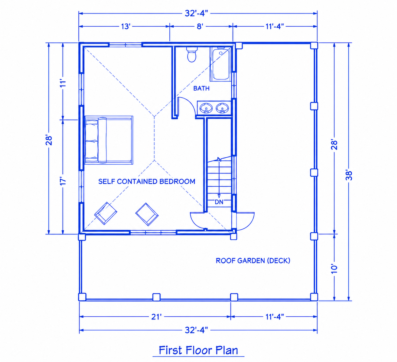 The Crestwood — First Floor Plan