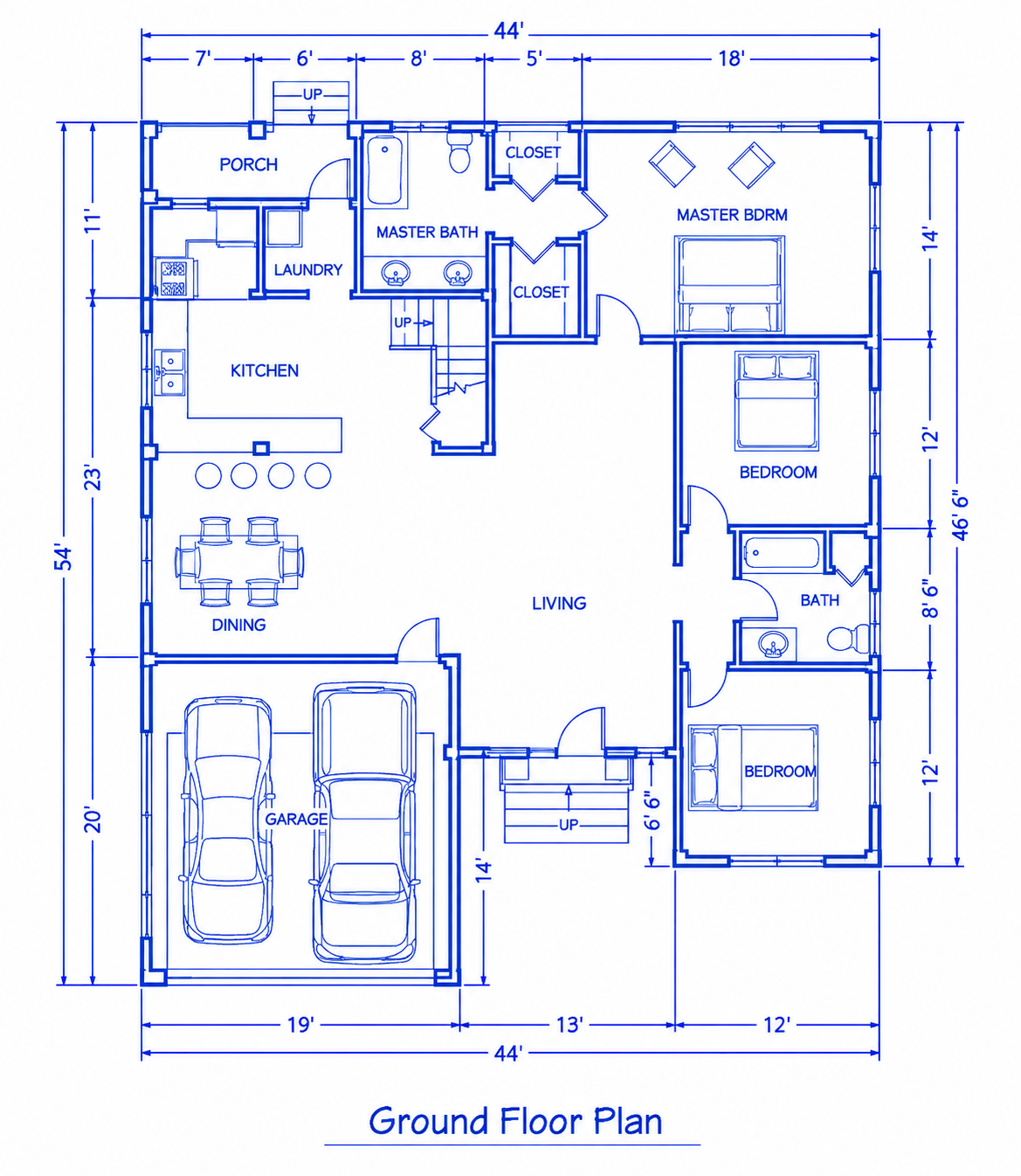 The Crestwood — Ground Floor Plan